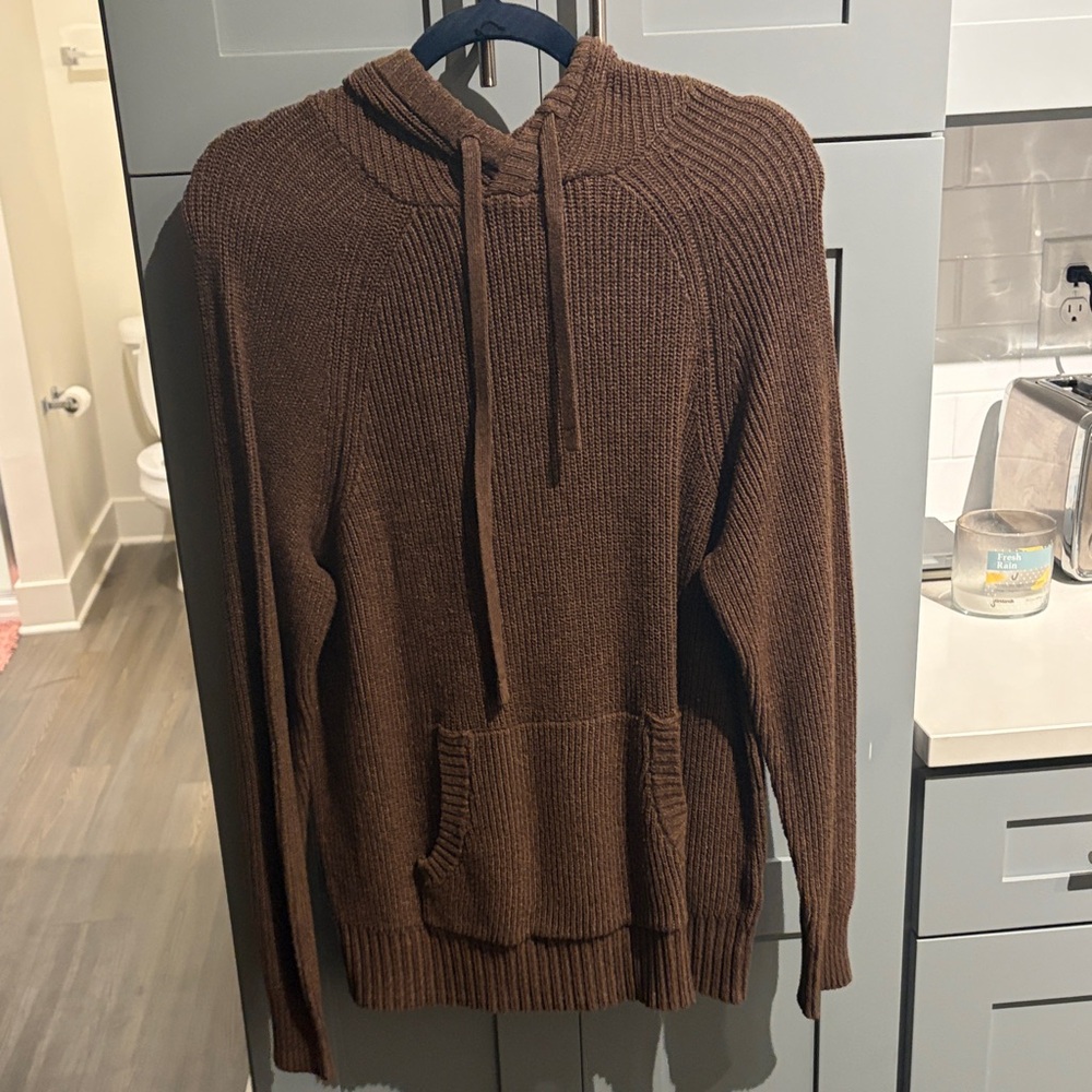American Eagle Outfitters Brown Hoodie Sweater